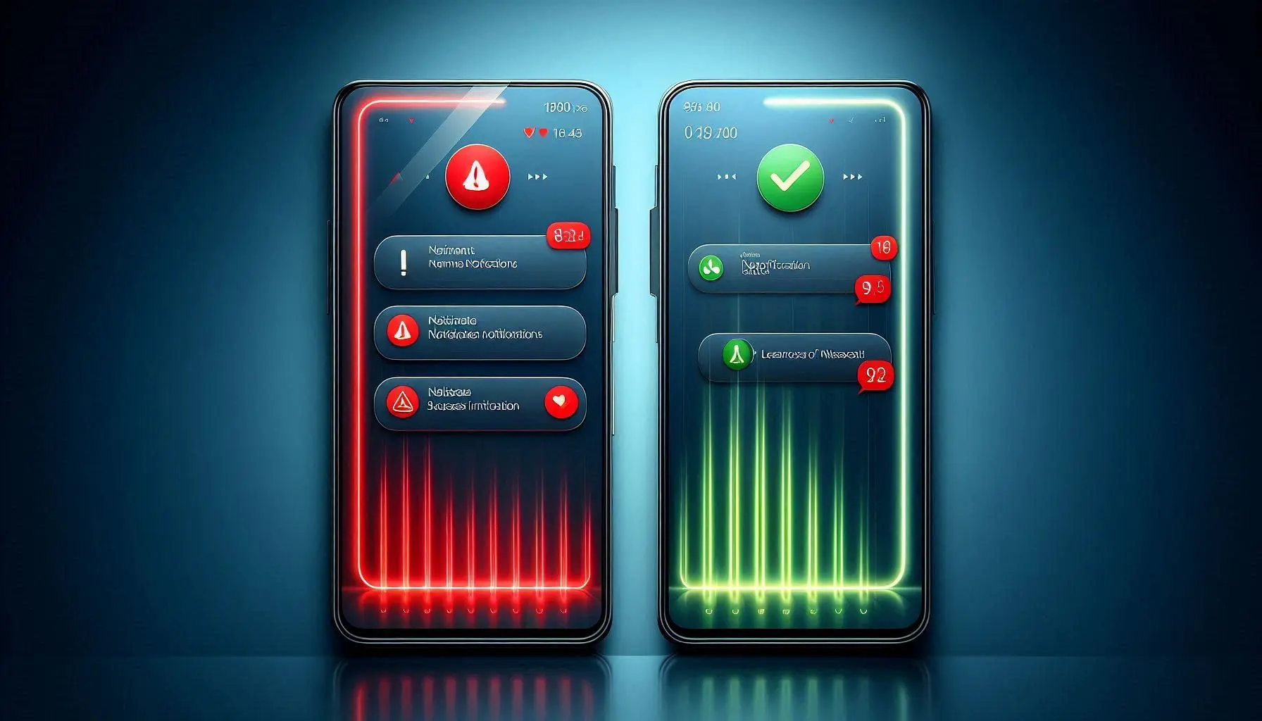 Comparison between old foreground service approach with persistent notifications vs new WorkManager approach with no persistent notifications